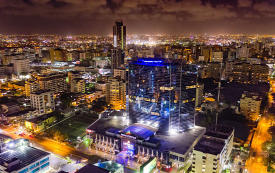 Flyover Santo Domingo by Night